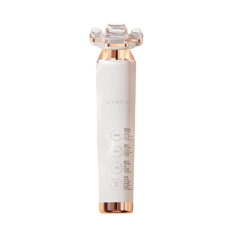 White and rose gold electronic device with 'VELLUTO' branding on a white background